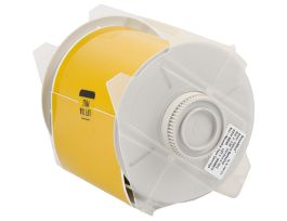 All Weather Permanent Adhesive Vinyl Label Tape for GlobalMark Printer - 4" Yellow