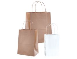 10x5x13.5 Paper Shopping Bag, Brown