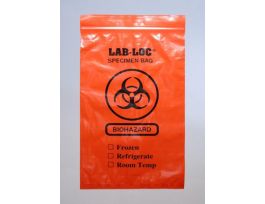 BAG SPECIMEN RED OPAQ 6X9 ZIP 3WALL