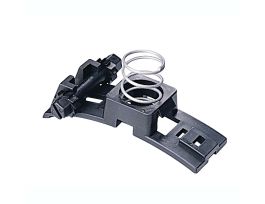 Heavy Duty Mounting Clips Coiled Plastic Silver, Black, Silver