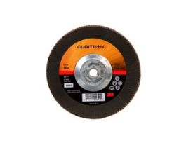 3M™ Cubitron™ II Flap Disc 967A, 40+, T29 Quick Change, 7 in x 5/8"-11, Giant, 5 ea/Case