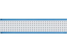 Alphabetical Vinyl Cloth Upper Case Scored Wire Marking Cards, G 1800 Total