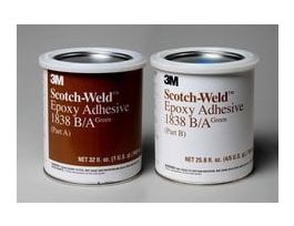 3M™ Scotch-Weld™ Epoxy Adhesive 1838, Green, Part B/A, 1.8 Quart, 6 Kit/Case