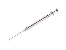 Gastight Syringe, 100 uL, cemented needle, 22 G, 2", blunt tip