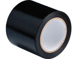 Marking Tape Roll - Abrasion Resistant Vinyl, Solid Color, Black, 4"