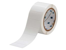 Flexible Polyester Curved Surface Labels 1 in H x 2 in W White 3000/RL