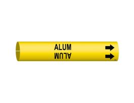 ALUM Pipe Marker, Fits Pipes 2.5" Dia. Thru 3.875" Dia.