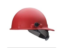 Roughneck P2 Hard Hat, Fiberglass, Quick-Lok blocks, Reversable Headband, 8 Pt. Swingstrap Suspension, Red