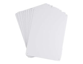 BBP85 Series Blank Acrylic Signs, 10 " H x 14 " W, Pack of 10, Clear