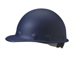 Roughneck P2 Hard Hat, Fiberglass, Ratchet Headband, 8 Pt. Ratchet Suspension, Blue