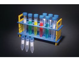 TEST TUBE RACK SET W/ 15ML PLASTIC TUBES