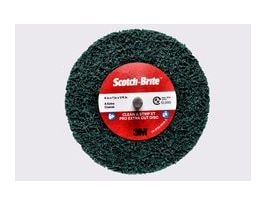 Scotch-Brite™ Clean and Strip XT Pro Extra Cut Disc, XC-DC, A/O XCRS, Green, 4 in x 1 in x 1/4 in, 2 Ply Shaft Mount, 10 ea/Case