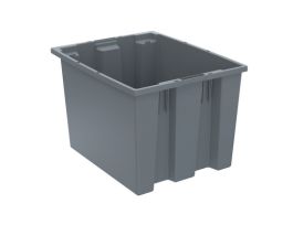 TOTE NEST & STACK 19-1/2X15-1/2X13 GRAY