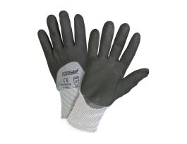 PosiGrip, Gray Nylon Shell, Black 3/4 Microfoam Nitrile Coating , XL
