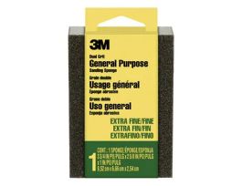 3M™ Sanding Sponge, 907-ESF, Dual Grit Block, 3 3/4 in x 2 5/8 in x 1 in  (9,52 cm x 6,66 cm x 2,54 cm), Extra Fine/Fine, 24 ea/cs