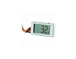 Round Hole Mount Panel Thermometer, LCD