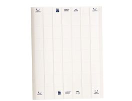LaserTab Polyamide Coated Nylon Cloth Lbls 1.437 in H x 1 in W White 24/PK