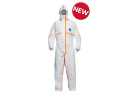 Tyvek® 800 Coverall, Hooded. Packaged Indavidually, Serged and over-taped seams.Self Adhesive Storm and Chin flaps, 25/CS, White