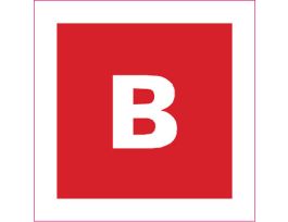 B Labels, Pack of 10 Each