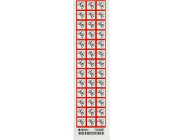 GHS Severe Toxic Picto Labels: Paper, Black/Red on White, 0.625" H x 0.625" W