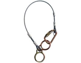 3M™ Protecta® Dual-Ring Cable Tie-Off Adapter Anchor 2190103, Galvanized Steel, 8 ft