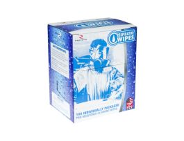 RESPIRATOR WIPES W/70% ALCOHOL-100 COUNT/BX