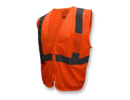 ECON CL2 SE MESH SAFETYVST W/ZIP-ORG-XL
