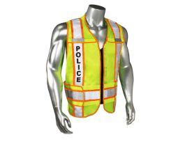 POLICE VEST-POL-ORG TRIM-GRN-M-XL