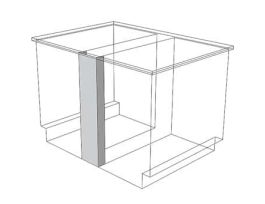 Standing Height Rear and Center Filler, Adjustable 2"-18" Wide