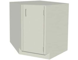 Standing Height Corner Cabinet, Right Hinged, 1 Door
