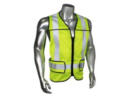 EMS SAFETY VEST-SHF-BLACK TRIM-GRN-2X-4X