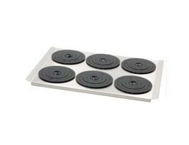 Flat Bath Cover for PURA 22 Water Bath, 6 x 115 mm Diameter Openings