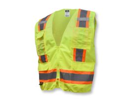 TPR/CL2 SOL/MESH 2TONE SURV VEST-GRN-L