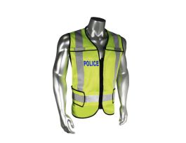 EMS SAFETY VEST-POL-BLACK TRIM-GRN-2X-4X