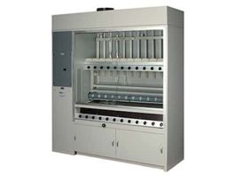 12-Place Hooded Combo Kjeldahl Digestion/Distillation Apparatus, Three Phase; 230 VAC, 60 Hz