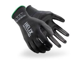 BLK  13G A1 POLYESTER SHELL PU PALM  SIZE M (8)