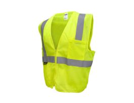 ECON TPR/CL2 MESH SAFETYVST/ZIP-GRN-3X