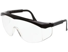 GLASSES SAFTEY BLk/CLR PK12