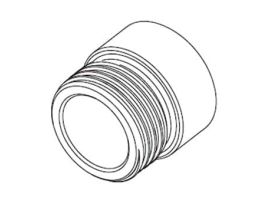 Bottle Adapter, 37.5 mm dia, 5 mm Slope, USA