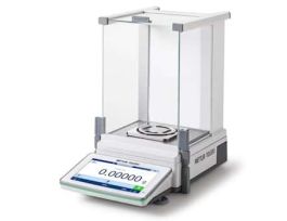 Analytical Balance, MX Series, 82/220g x 0.01/0.1mg with Touchscreen, Backlit Draft Shield, and FACT Internal Calibration