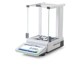 Precision Toploading Balance, NTEP-Approved, MX Series, 620g x 1mg with Touchscreen, Backlit Draft Shield, and FACT Internal Calibration