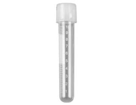 Culture Tube with Screw Cap, Sterile, Polypropylene, 17 x 100 mm, 14 mL; 1/Bag, 500/Cs
