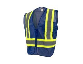 ECON TPO/CL1 TWO TONE SAFETY VEST-BLU-L