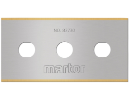 INDUSTRIAL BLADE NO. 83730, stainless steel, TiN (100 per box)
(individually wrapped)