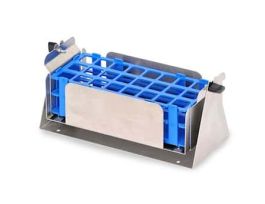 Pivoting Test Tube Rack, Stainless Steel and PVC-Coated Steel, 25 mm dia, for use with Shaker Platforms