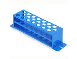 Stationary Test Tube Rack, PVC-Coated Steel, 21-25 mm dia, for use with Shaker Platforms