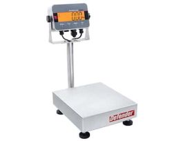 Defender? 3000 Washdown Scale, Column-Mount SS Indicator, 14"x12" Platform, 75kg x 10g