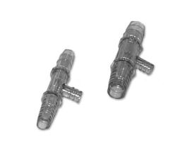 1/4" x 1/4" Polycarbonate Straight Connector with Luer Port