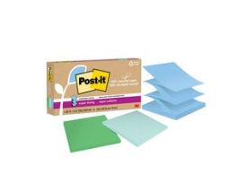 Post-it® Super Sticky Recycled Pop-up Notes R330R-6SST, 3 in x 3 in (76 mm x 76 mm)