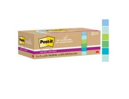 Post-it® Super Sticky Recycled Notes 654R-12SST, 3 in x 3 in (76 mm x 76 mm)